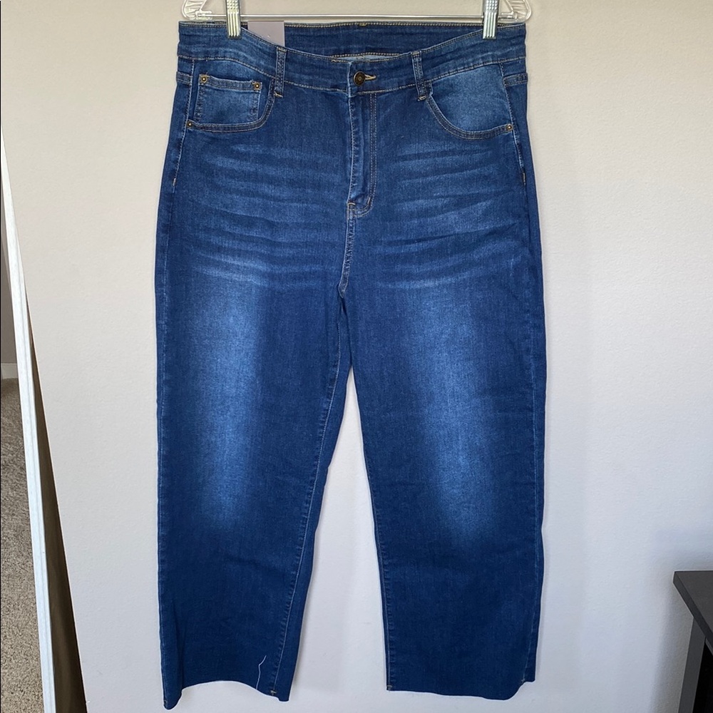 KDF Wide Leg High Waisted Jeans